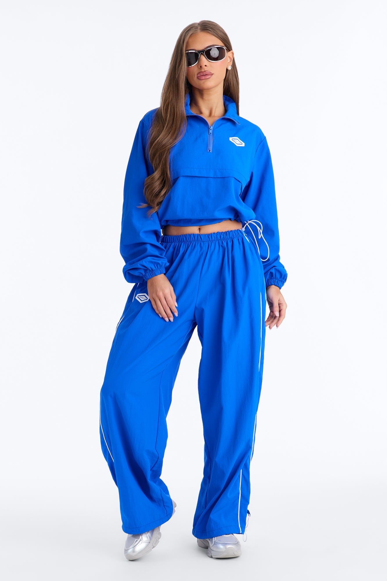 Bella Windbreaker Pant Set - Royal