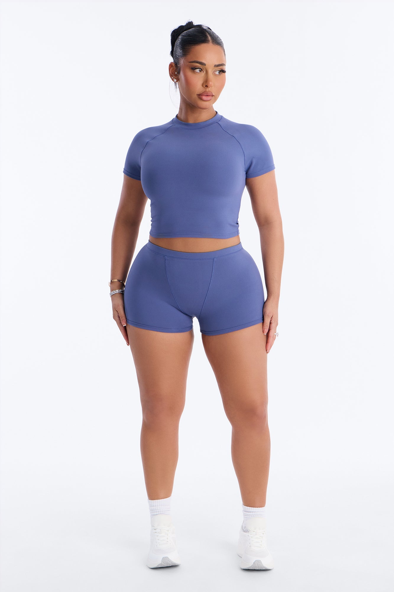 Kendra Brushed Short Set - Blue