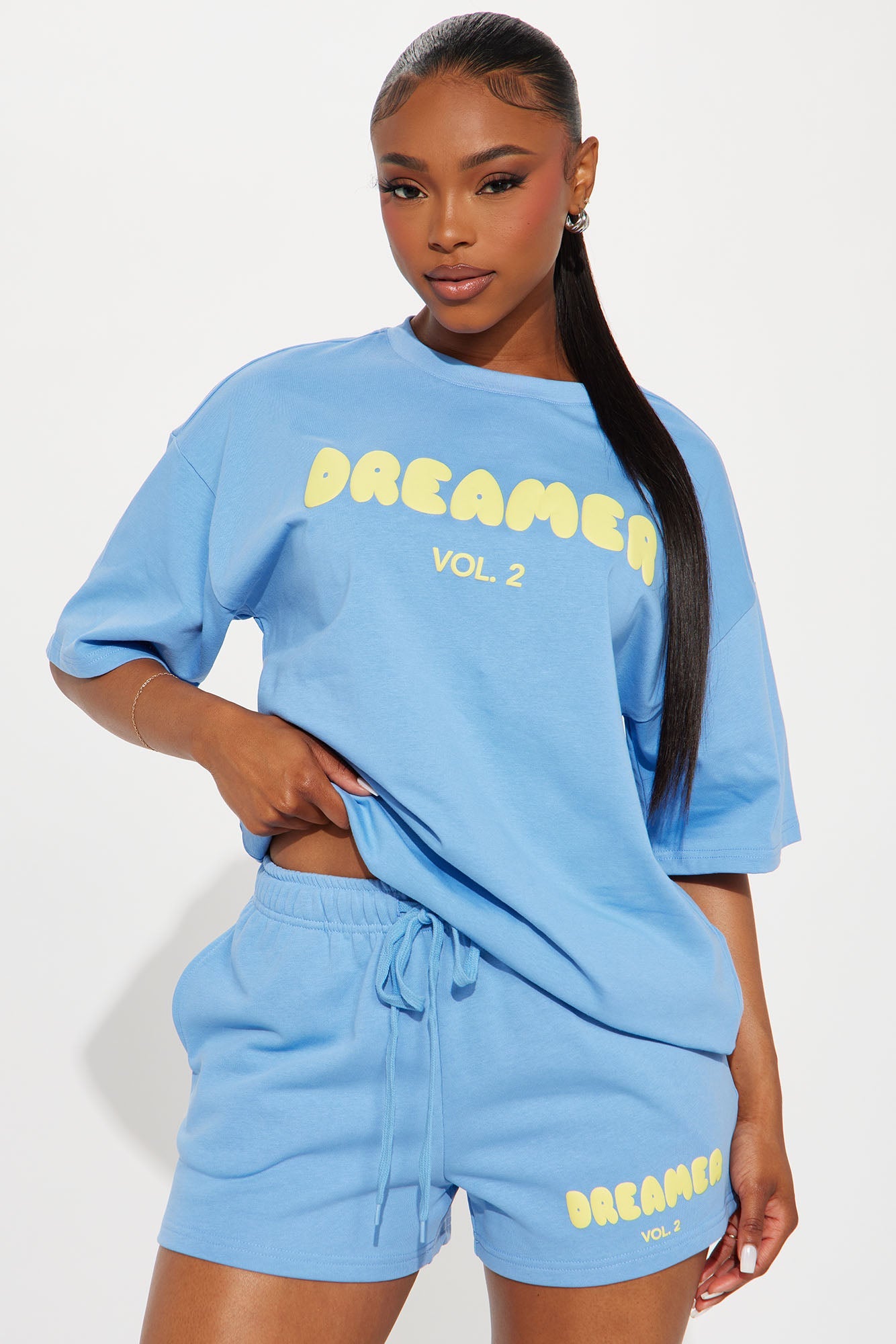 City Of Dreamers Short Set - Blue