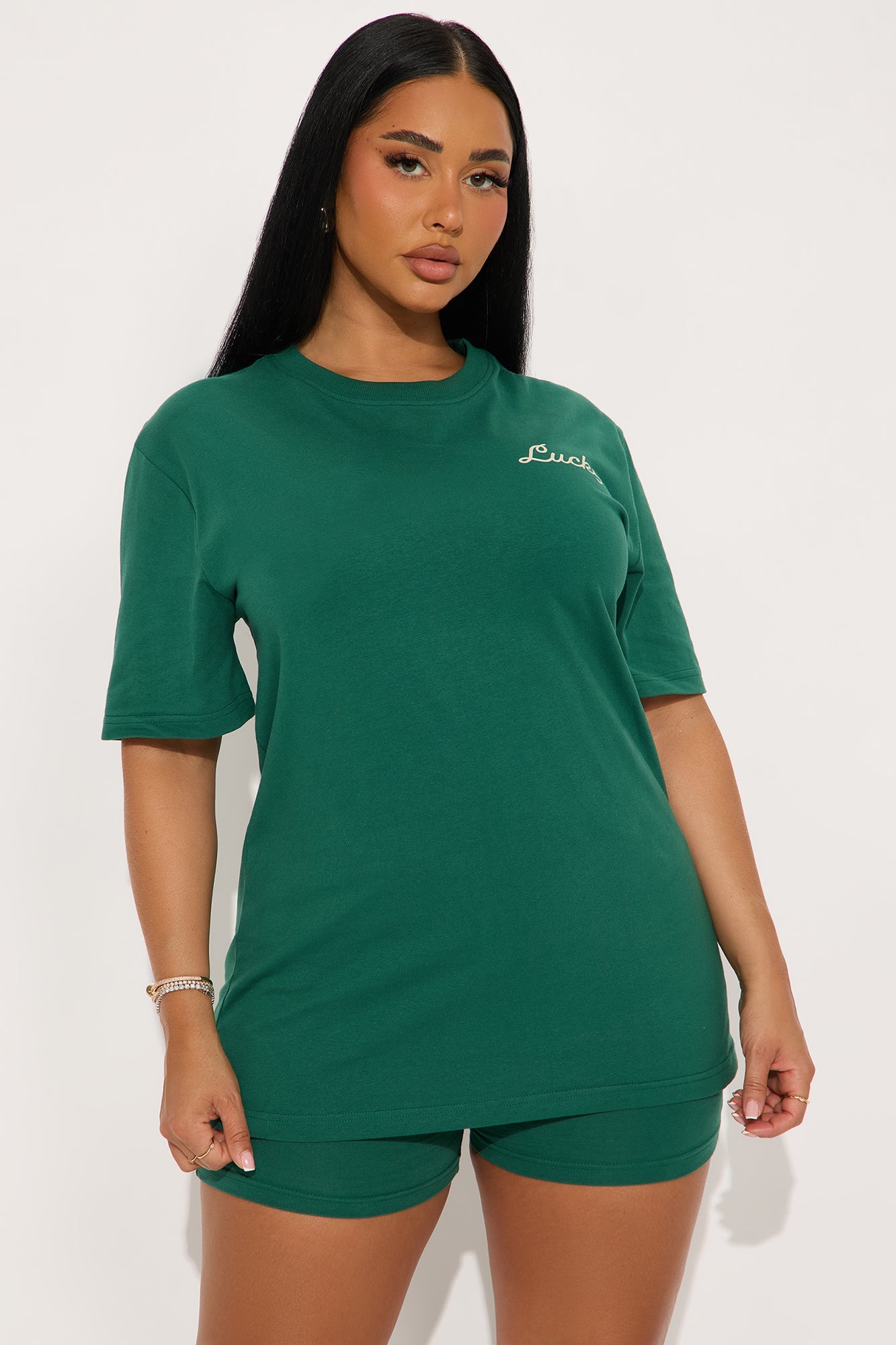 Feeling Lucky Short Set - Hunter