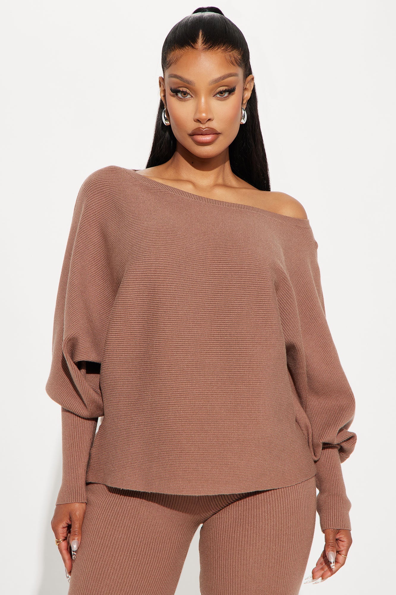 Elise Sweater Pant Set - Mocha