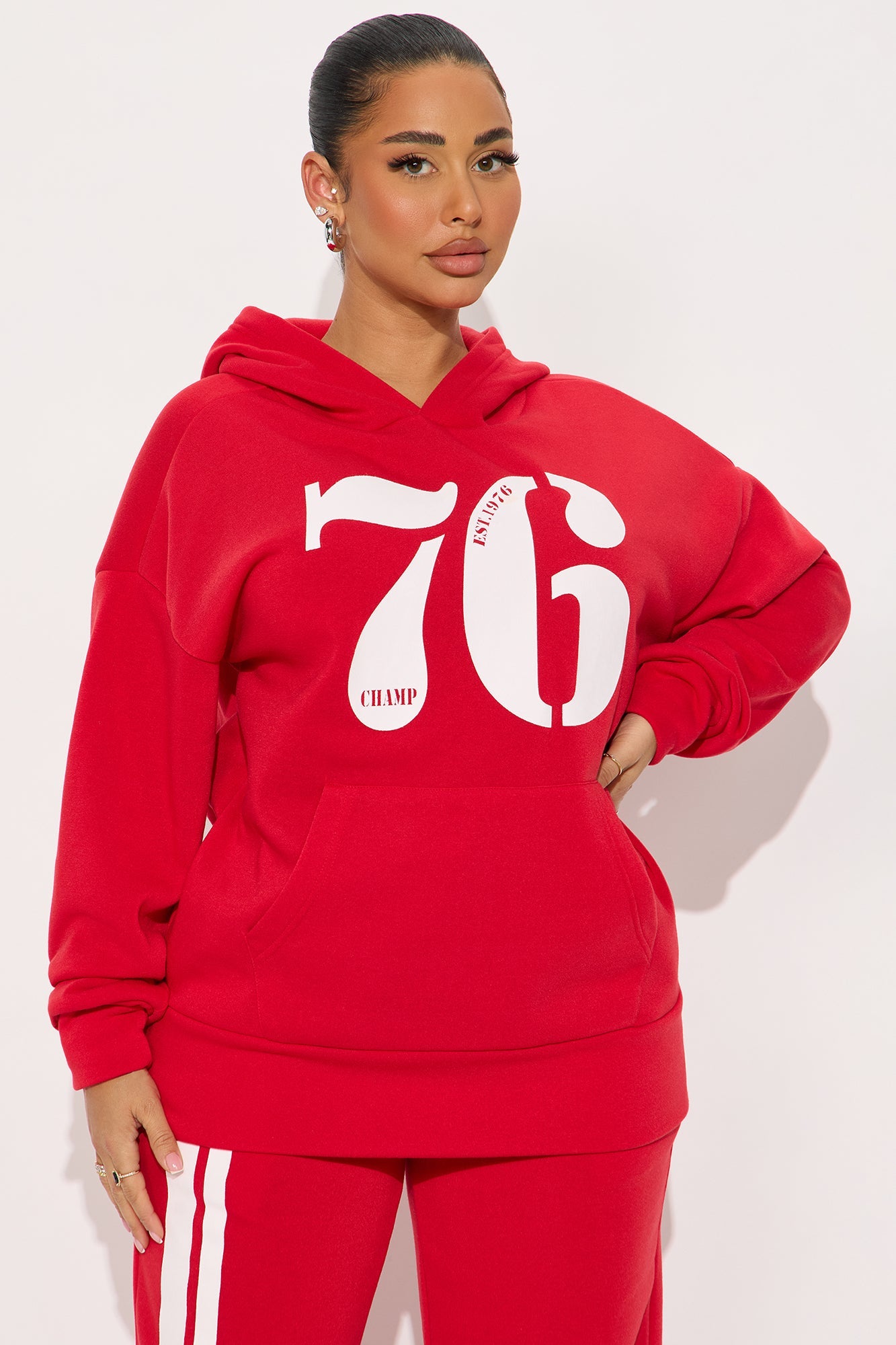 76' Champ Fleece Sweatsuit Set - Red