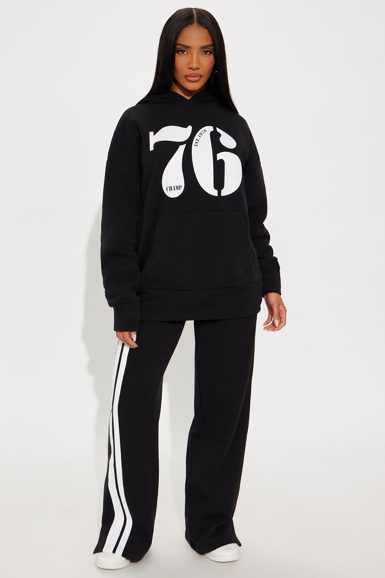 76' Champ Fleece Sweatsuit Set - Black