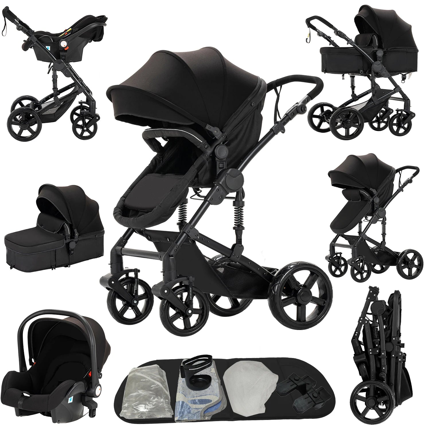 Stroller 3 in 1 Baby Stroller Baby Carriage Baby Cars lightweight baby strollers Baby car seat baby pram one hand fold stroller