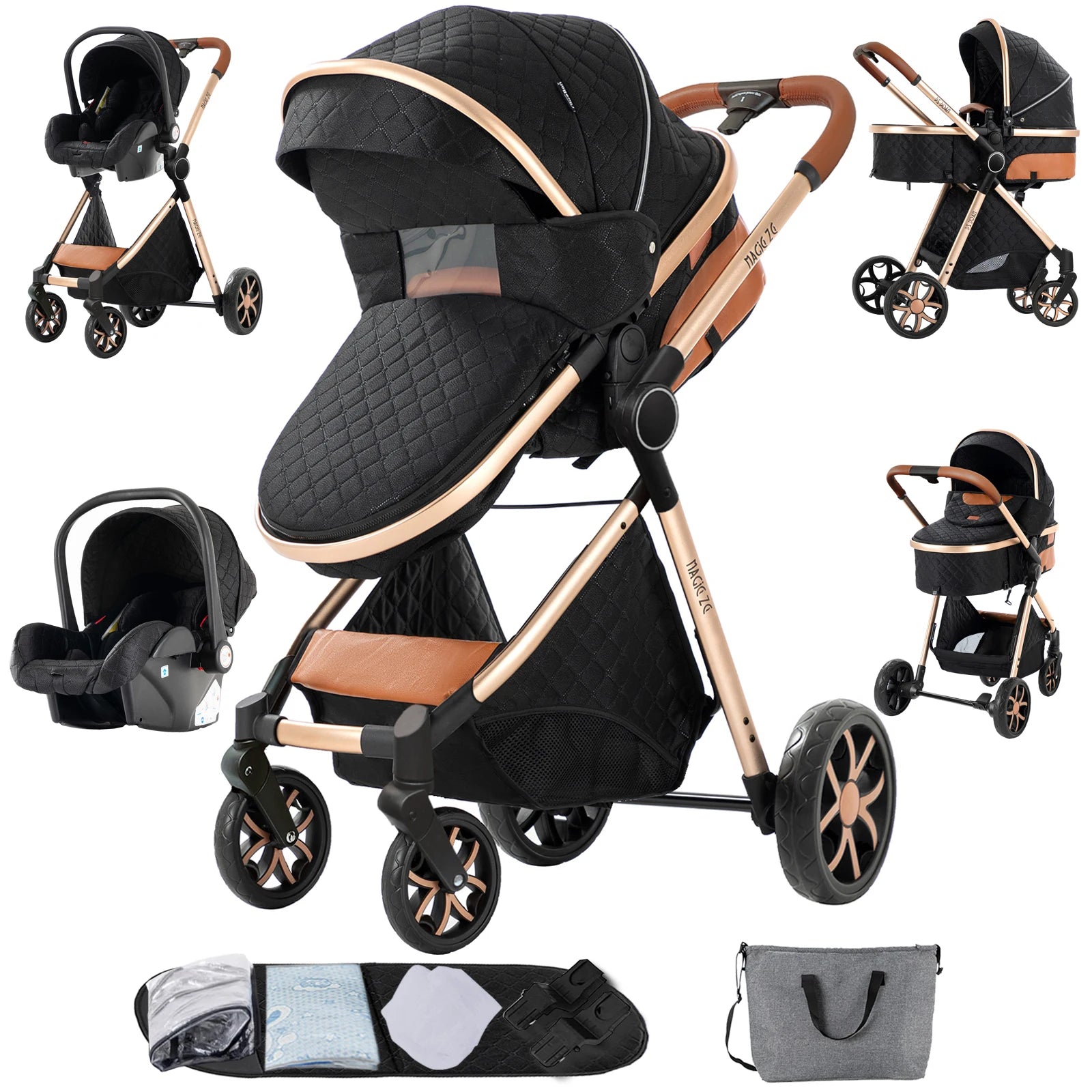 Baby Cars Stroller 3 in 1 Baby Stroller Baby Carriage lightweight baby strollers for baby travel system Baby car seat newborns