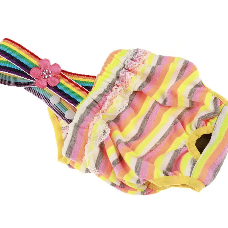 Pets Dog Diaper Washable Female Dog Shorts Panties Menstruation Underwear Briefs Physiological Pant Sanitary for Pets Supplies