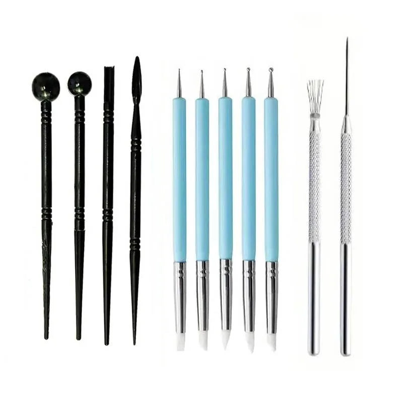 11Pcs Ball Stylus Clay Modeling Sculpting Tools Dotting Tools Pottery Supplies Tools Pottery Tools Air Dry Clay Tool Set