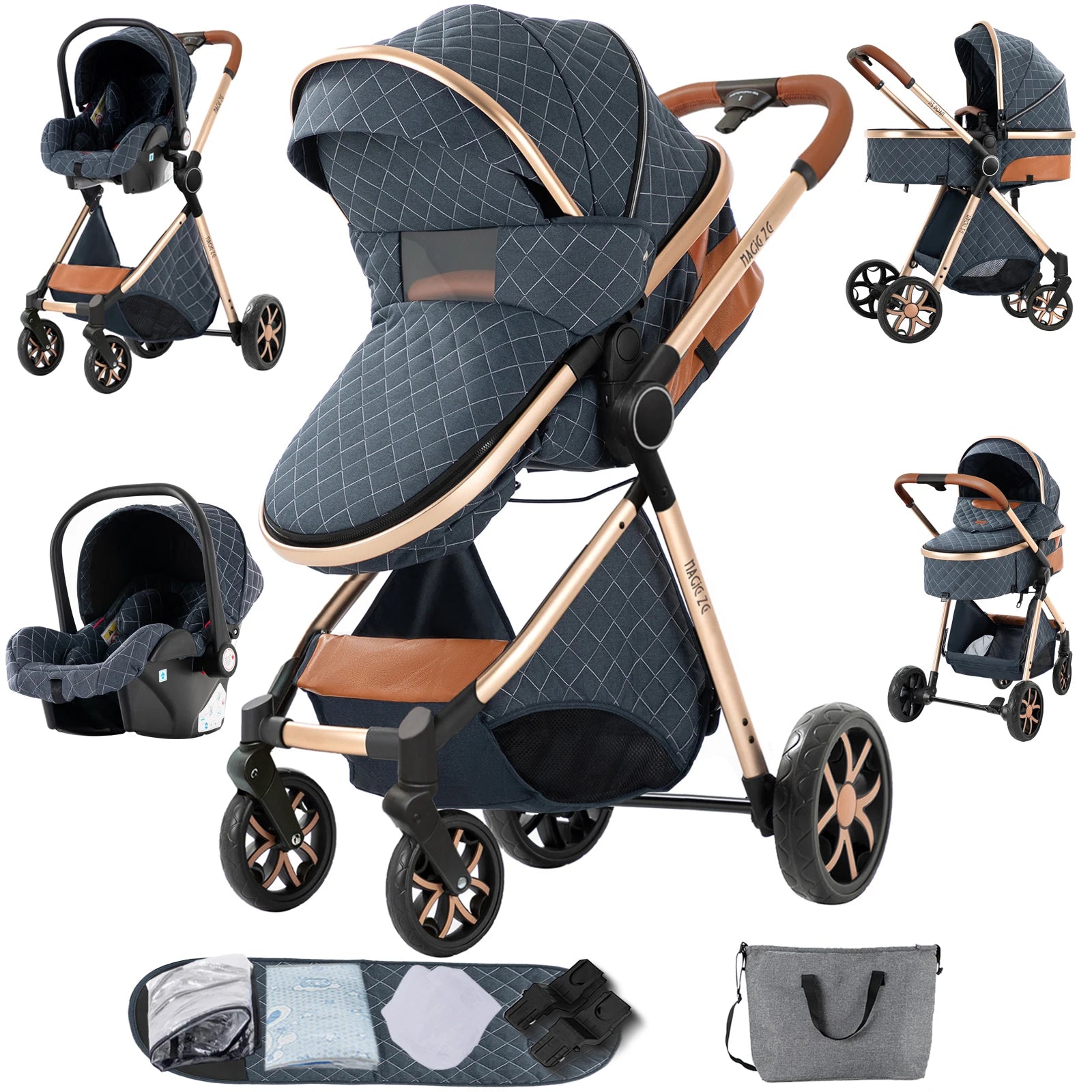 Baby Cars Stroller 3 in 1 Baby Stroller Baby Carriage lightweight baby strollers for baby travel system Baby car seat newborns