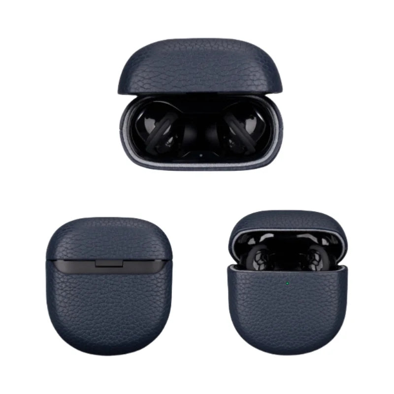 Real Leather Business Case for Bose QuietComfort Ultra Earbuds / QuietComfort Ultra Earbuds (2nd Gen) / QuietComfort Earbuds II