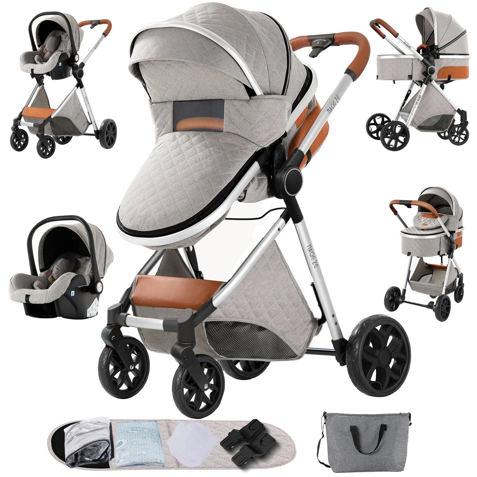 Baby Cars Stroller 3 in 1 Baby Stroller Baby Carriage lightweight baby strollers for baby travel system Baby car seat newborns