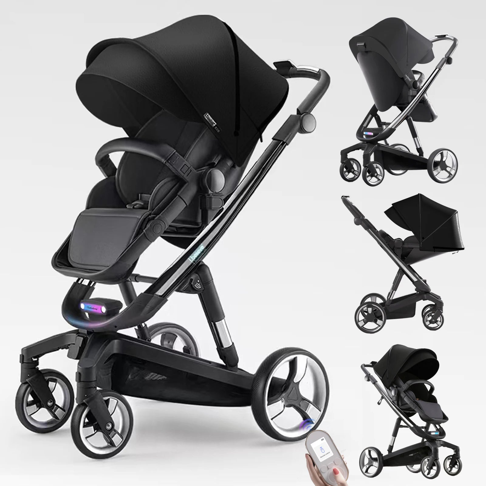 Baby stroller baby accessories baby cars stroller for newborns Intelligent baby carriage newborn baby light baby stroller pram