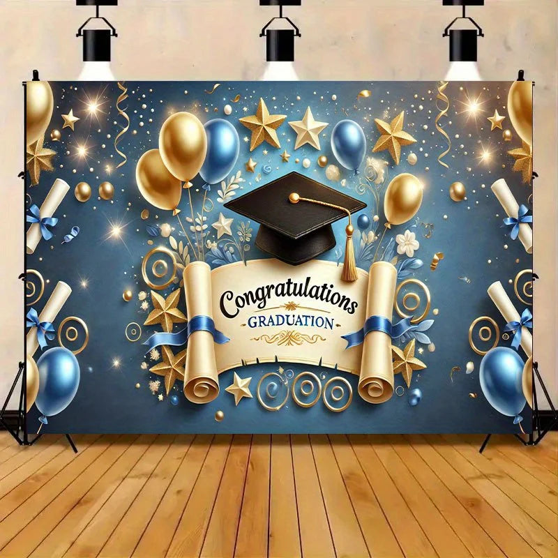 Graduation party banner, suitable for spring to winter, birthdays, weddings, Christmas, home and kitchen party supplies