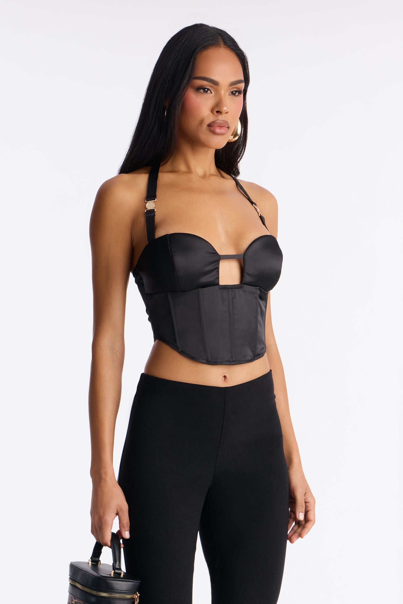 Bitter Sweet Capri Pant Set - Black