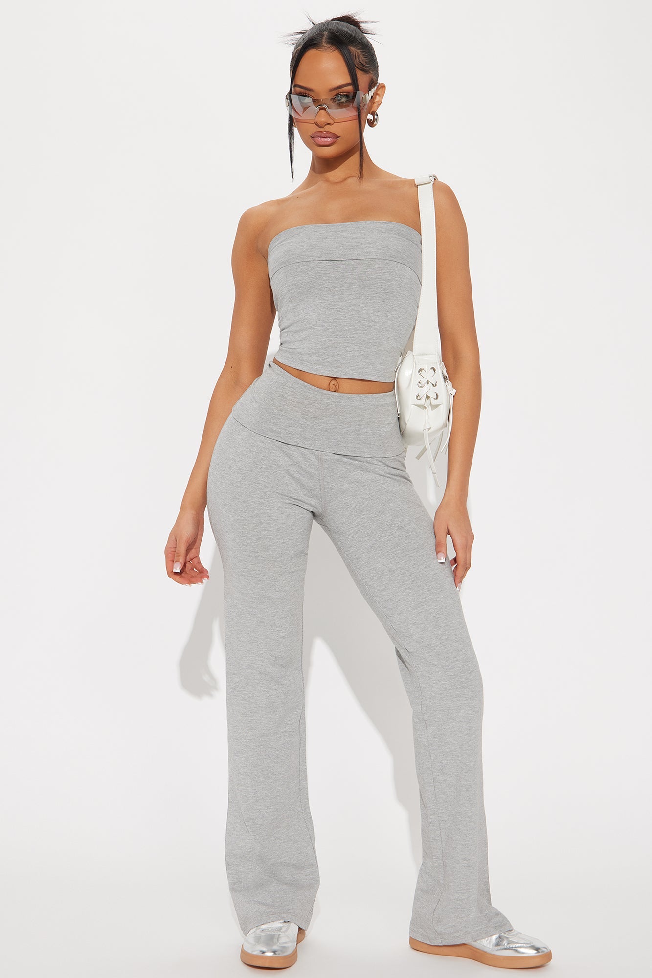 Happy Life Pant Set - Heather Grey