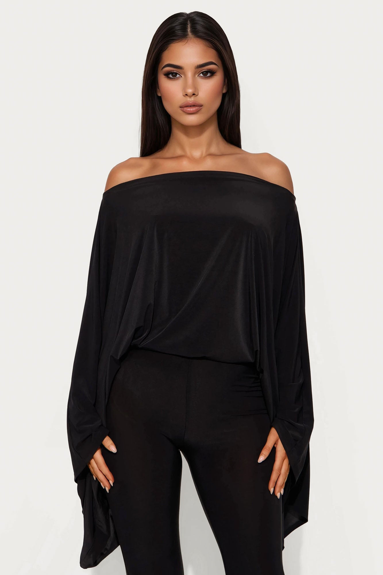 Oh The Drama Pant Set - Black