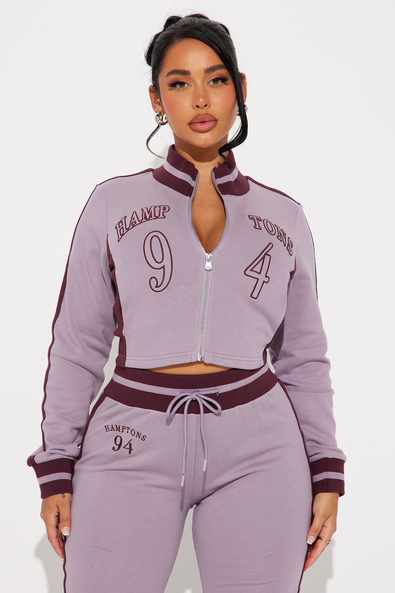 Hamptons 94 Track Pant Set - Purple