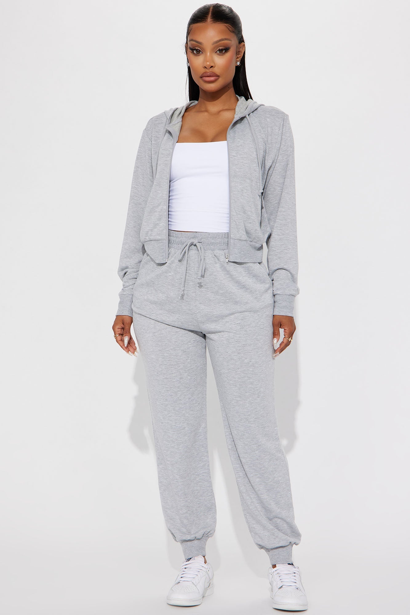 Classic Vibe Jogger Set - Heather Grey