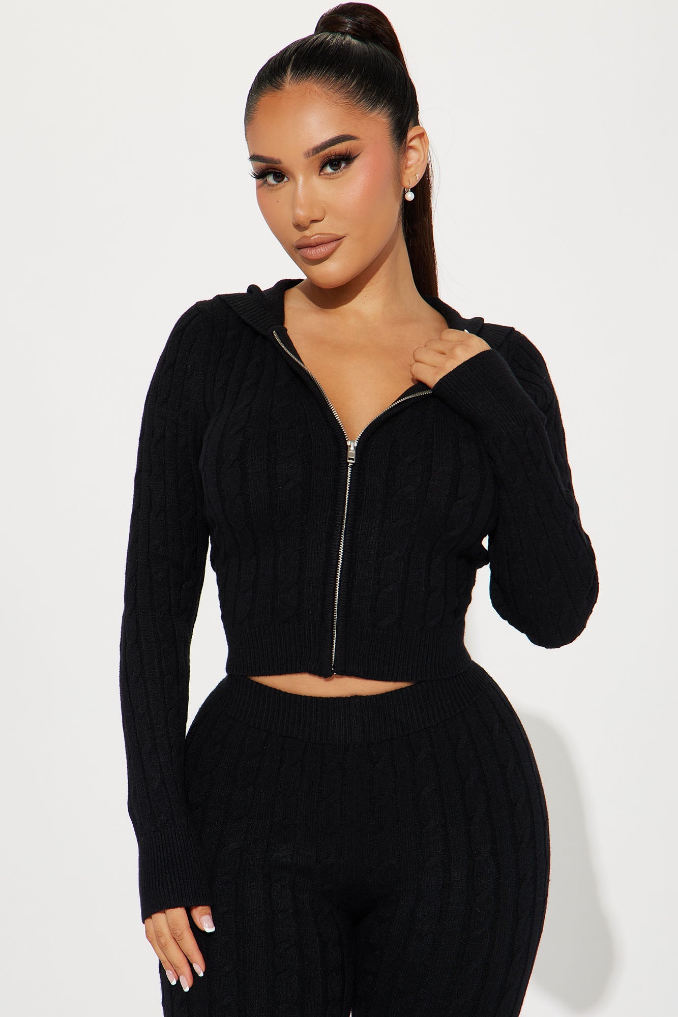 Rylee Sweater Legging Set - Black