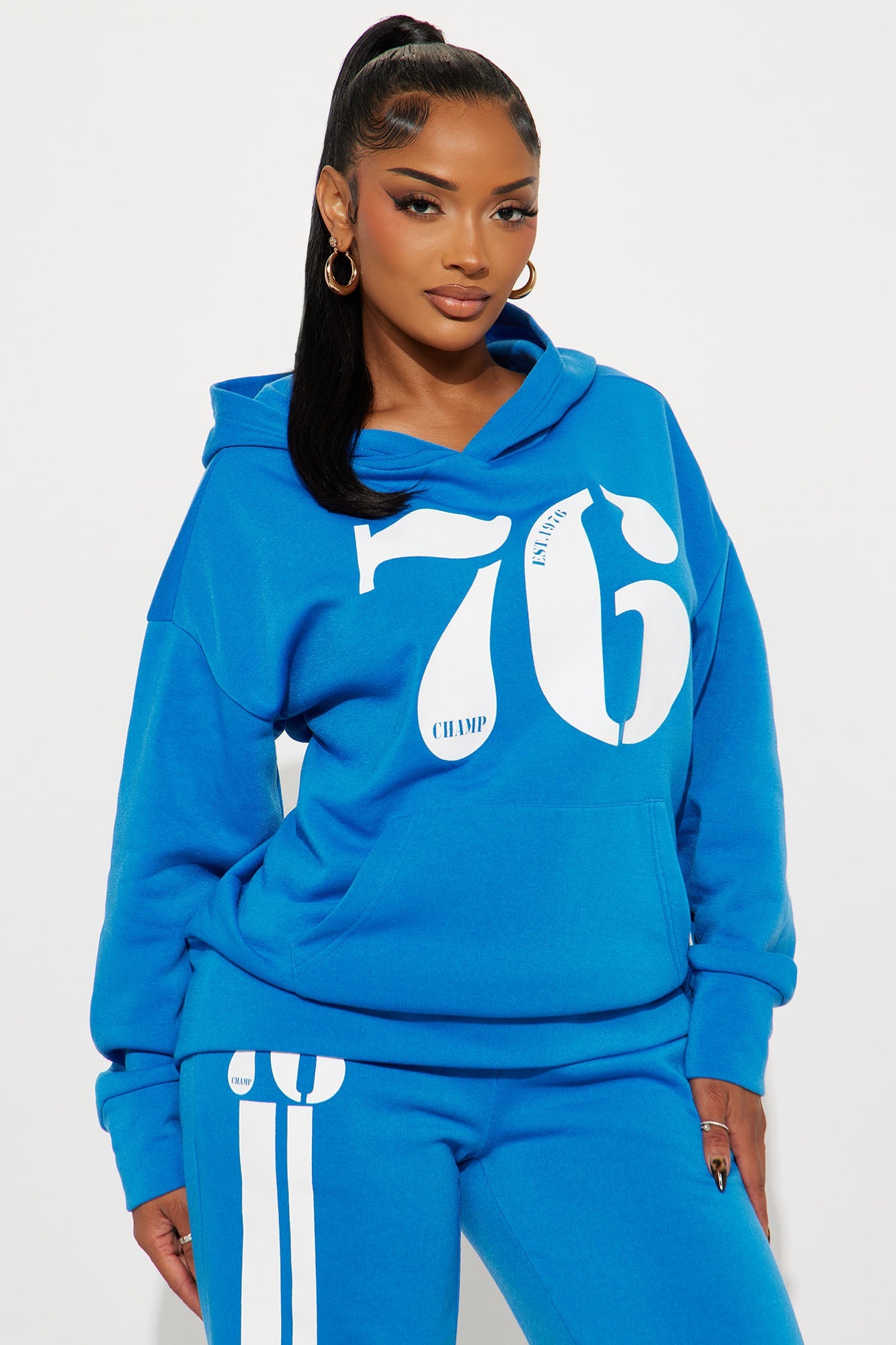 76' Champ Fleece Sweatsuit Set - Blue