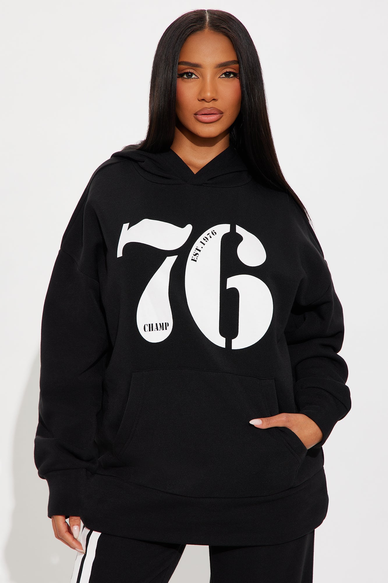 76' Champ Fleece Sweatsuit Set - Black