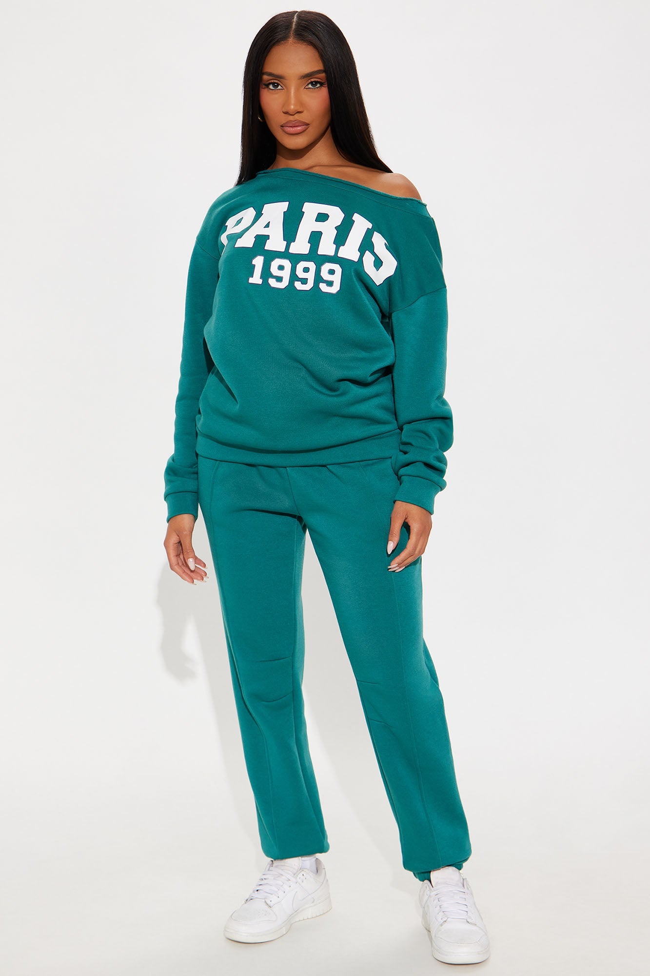 Paris 1999 Fleece Jogger Set - Hunter
