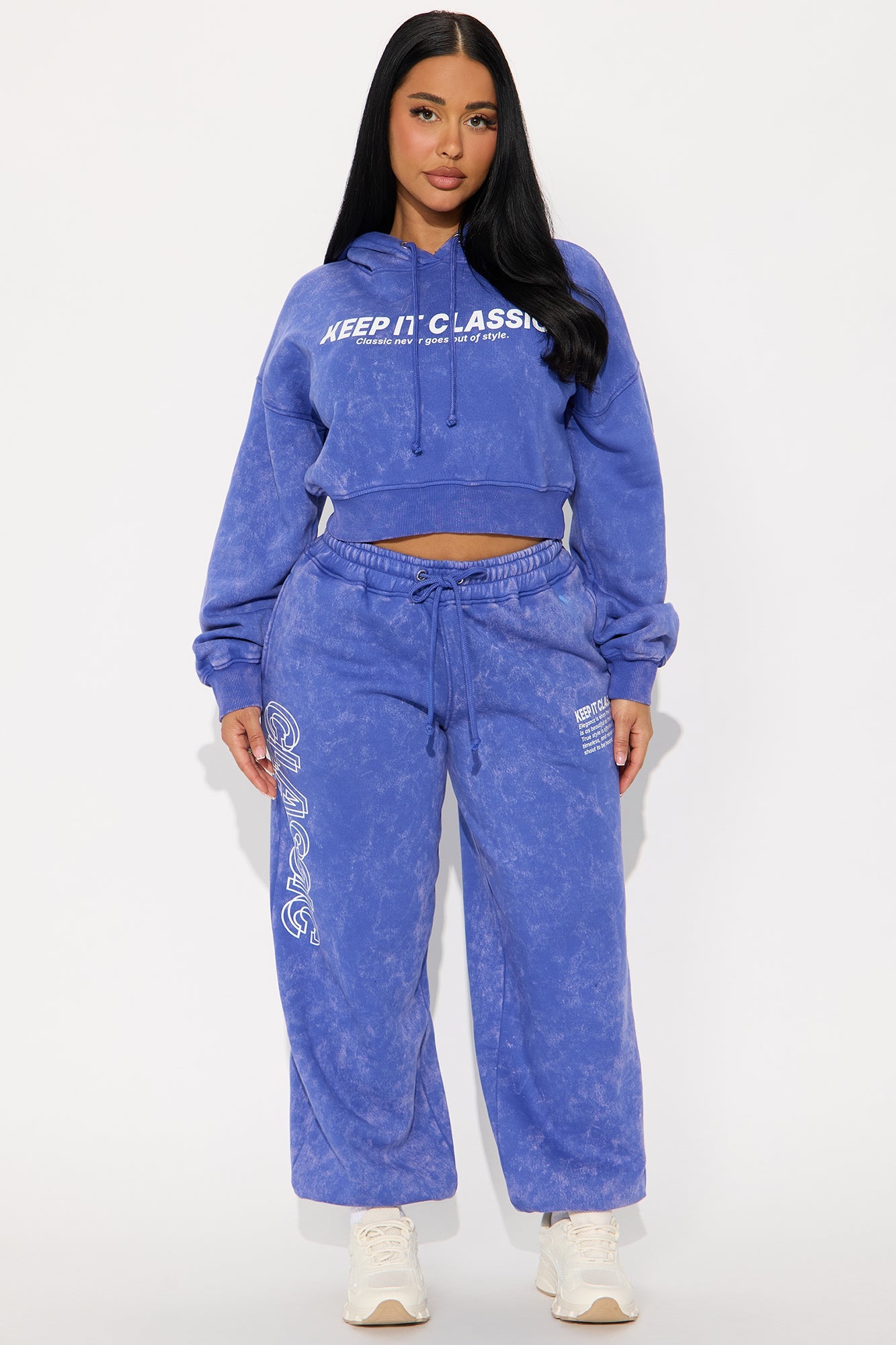 Keep It Classic Fleece Jogger Set - Purple