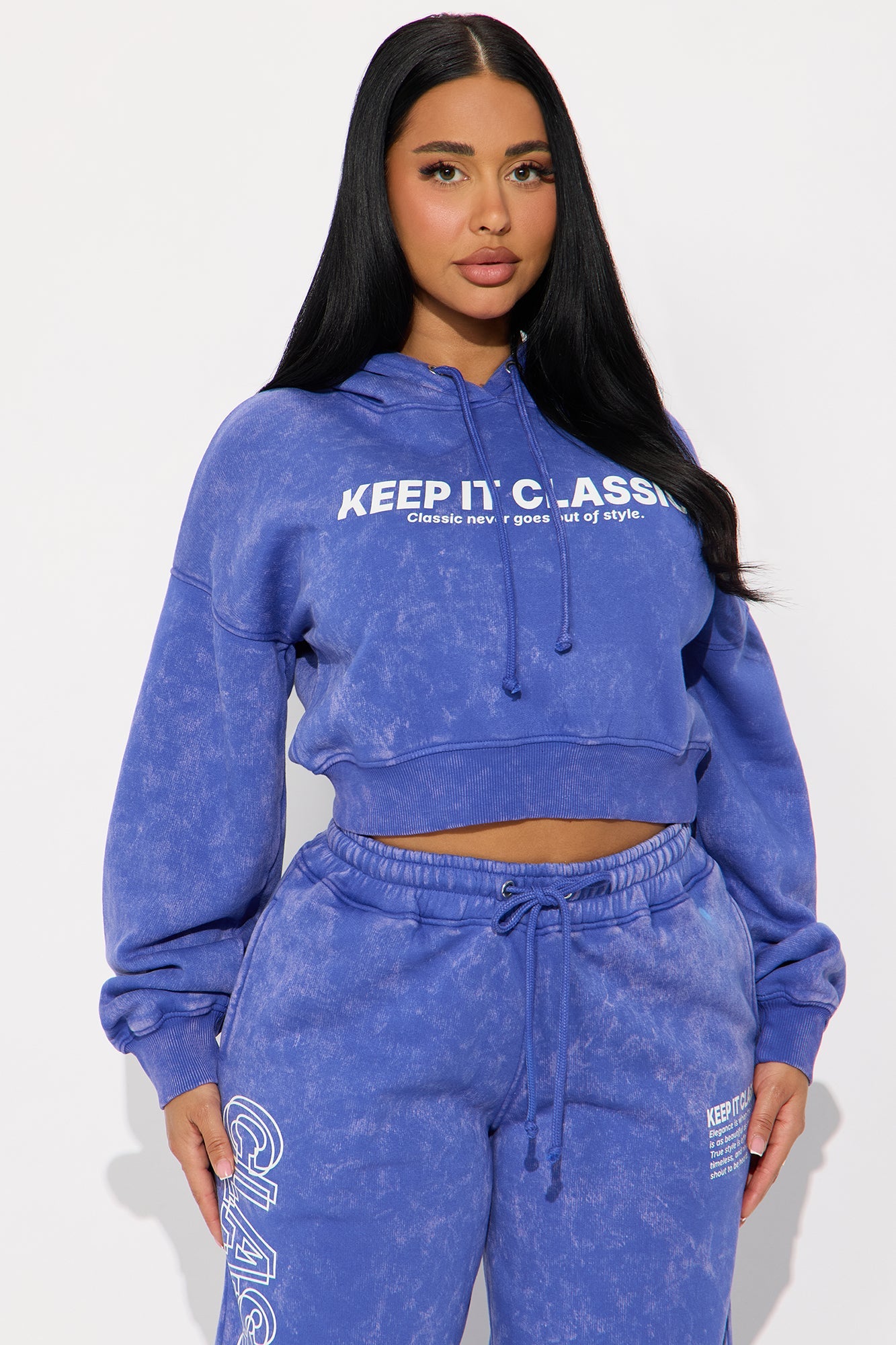 Keep It Classic Fleece Jogger Set - Purple