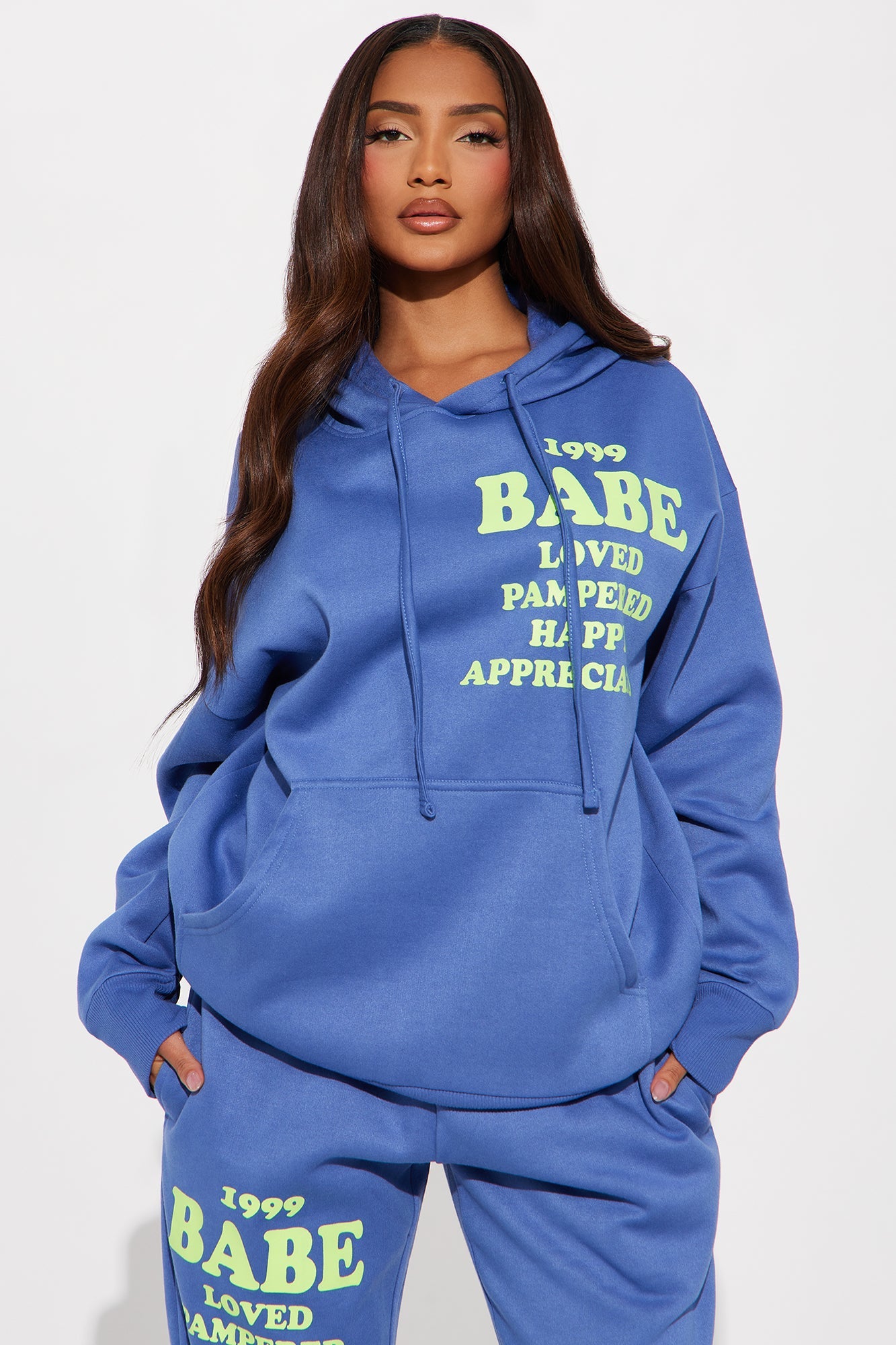 Be Kind Fleece Jogger Set - Blue