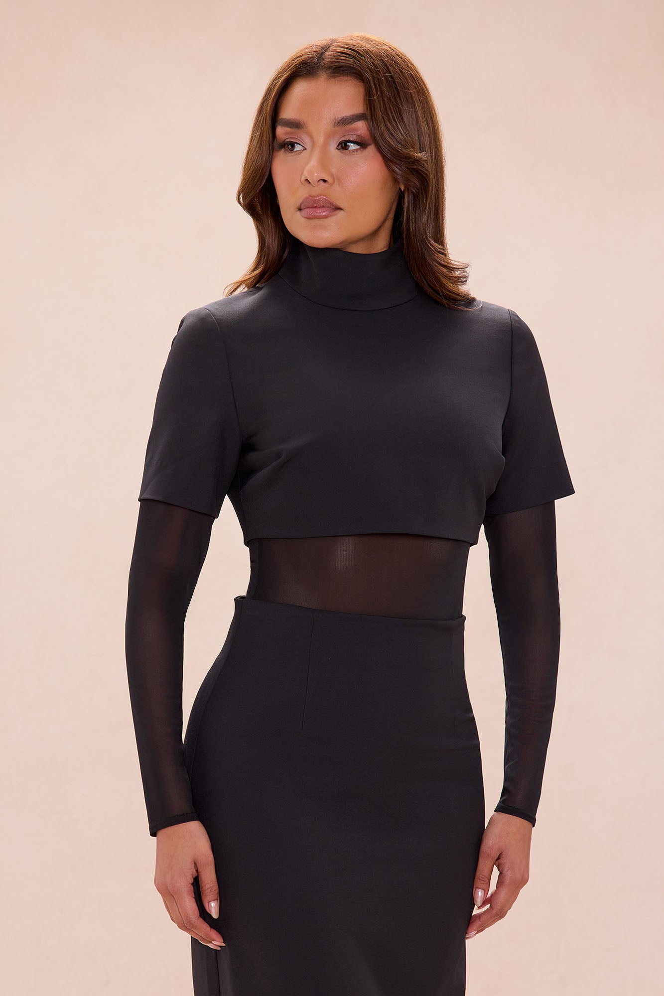 Rumi 3 Piece Skirt Set - Black