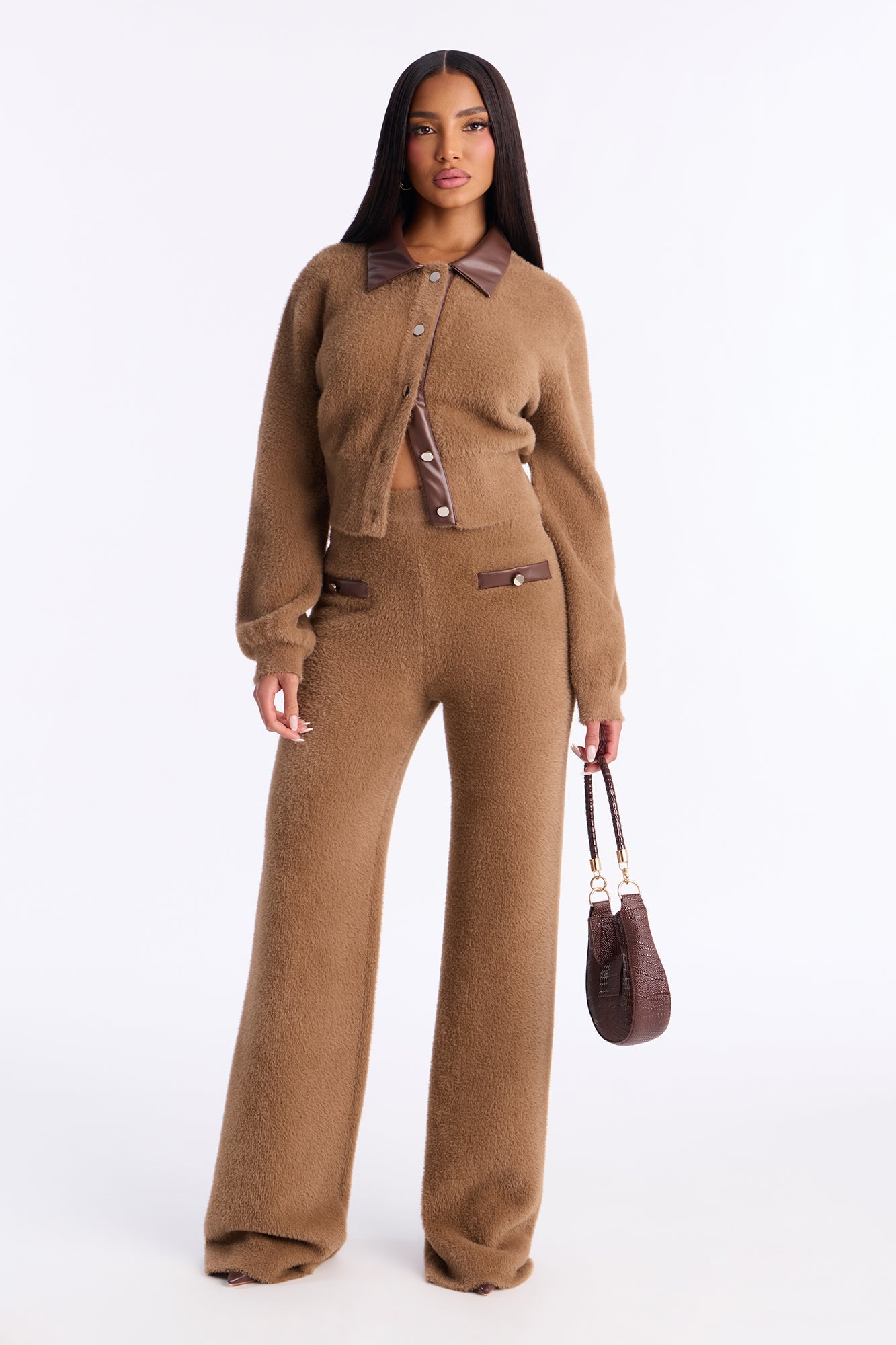 Danielle Sweater Pant Set - Taupe