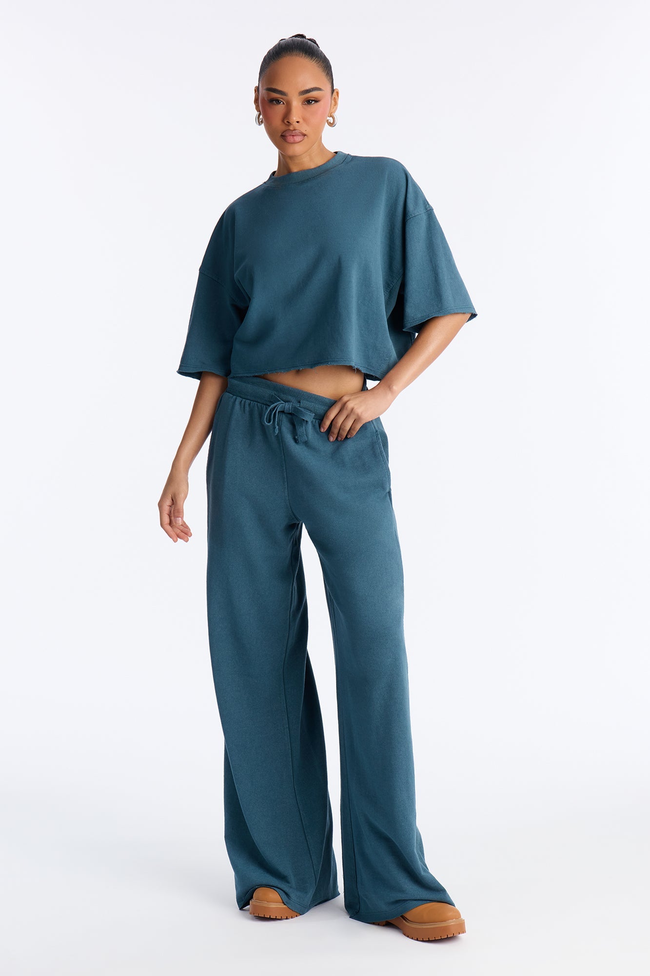 Strollin' Around Pant Set - Teal