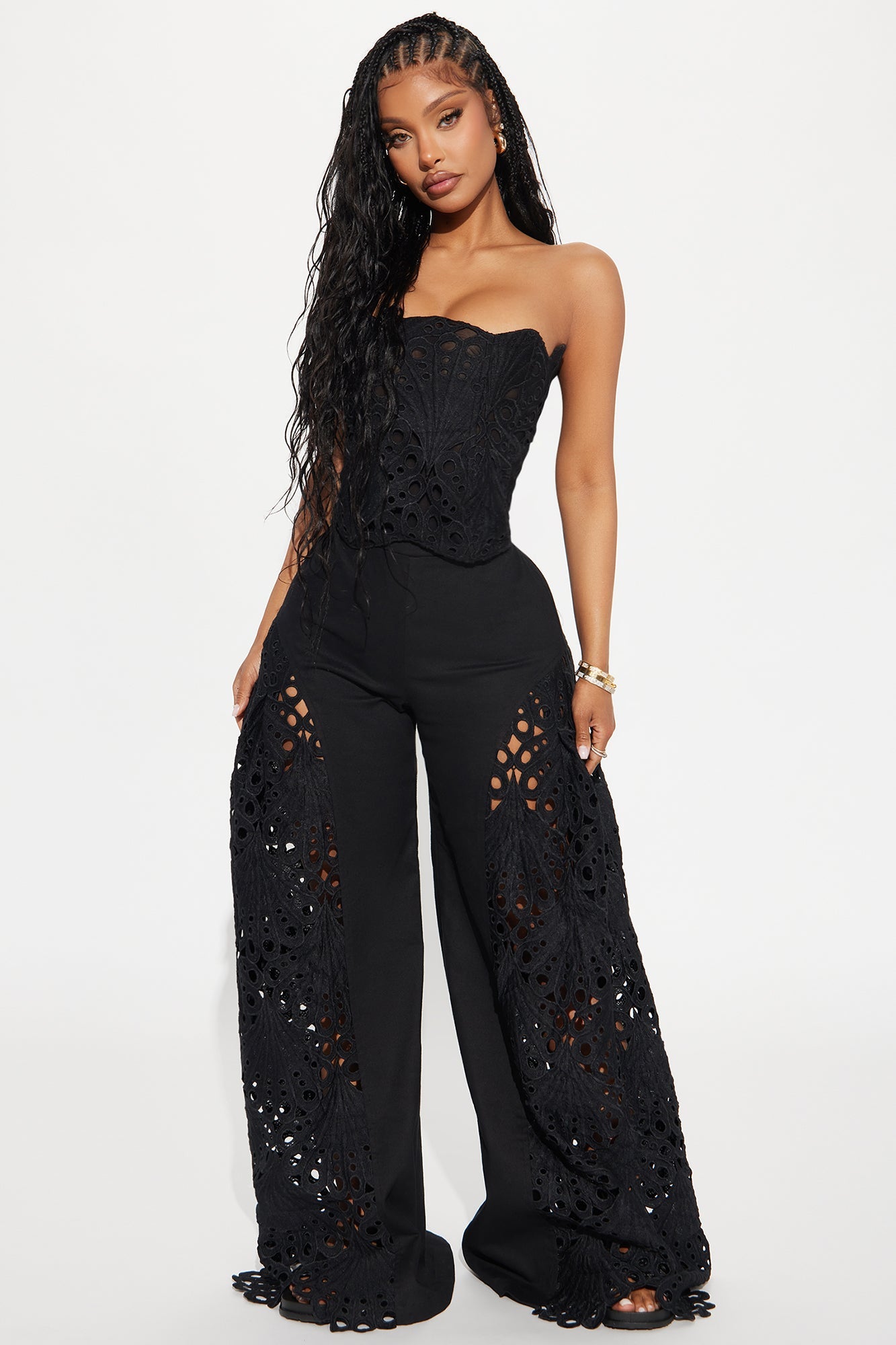 Carmen Corset Pant Set - Black
