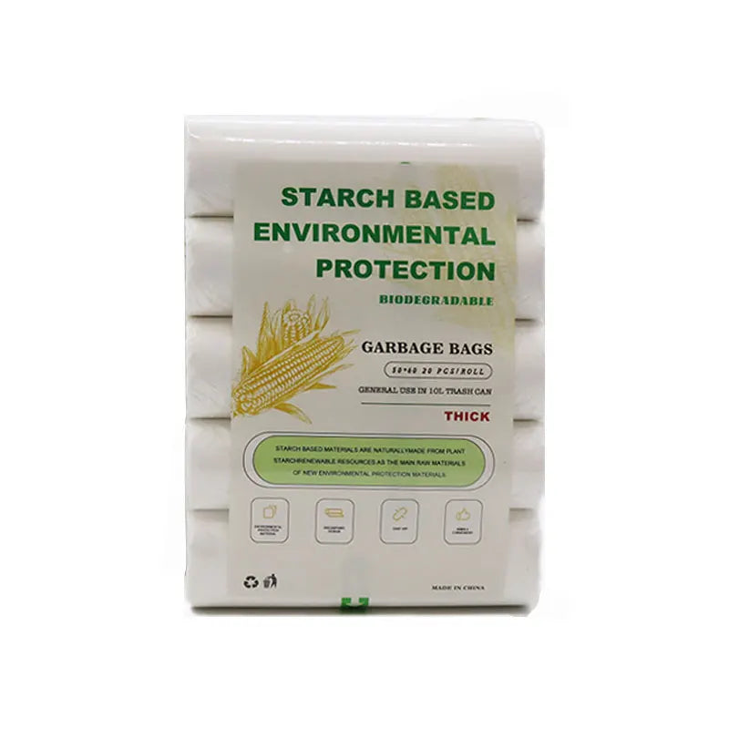 Biodegradable Garbage Bags Flat Top Garbage Bags Ecological Products Disposable For Trash Can Home And Kitchen