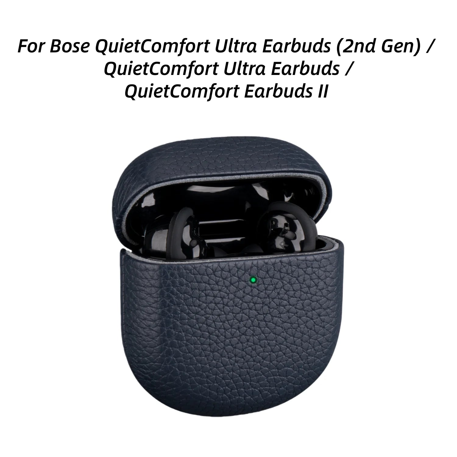 Real Leather Business Case for Bose QuietComfort Ultra Earbuds / QuietComfort Ultra Earbuds (2nd Gen) / QuietComfort Earbuds II