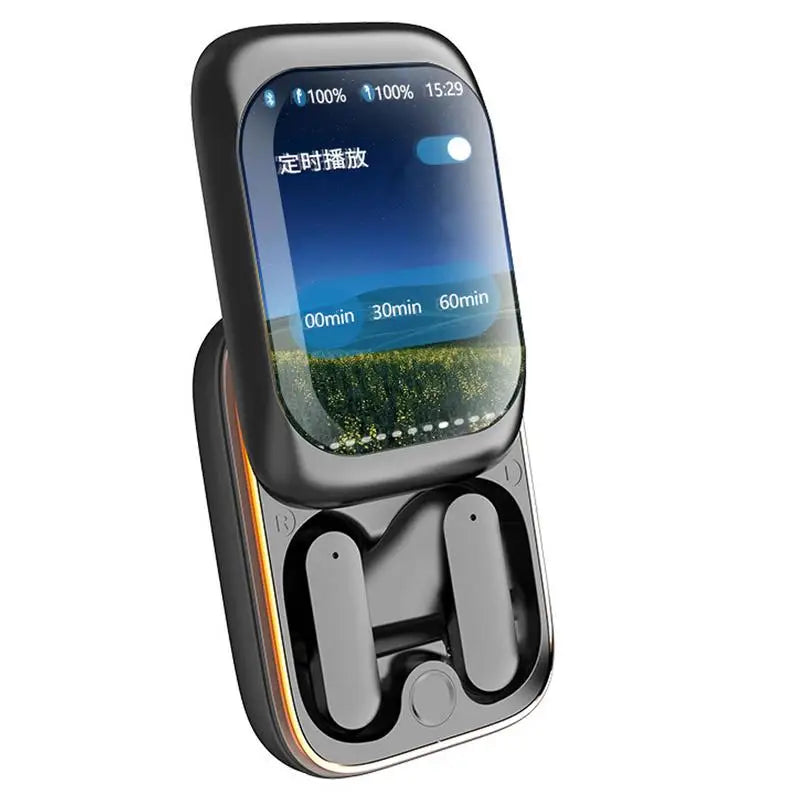 Touch Screen Earbuds Smart Earbuds Wireless Earbuds Slider Earphones Cordless Earbuds Full Color Touchscreen Ear Buds In-Ear