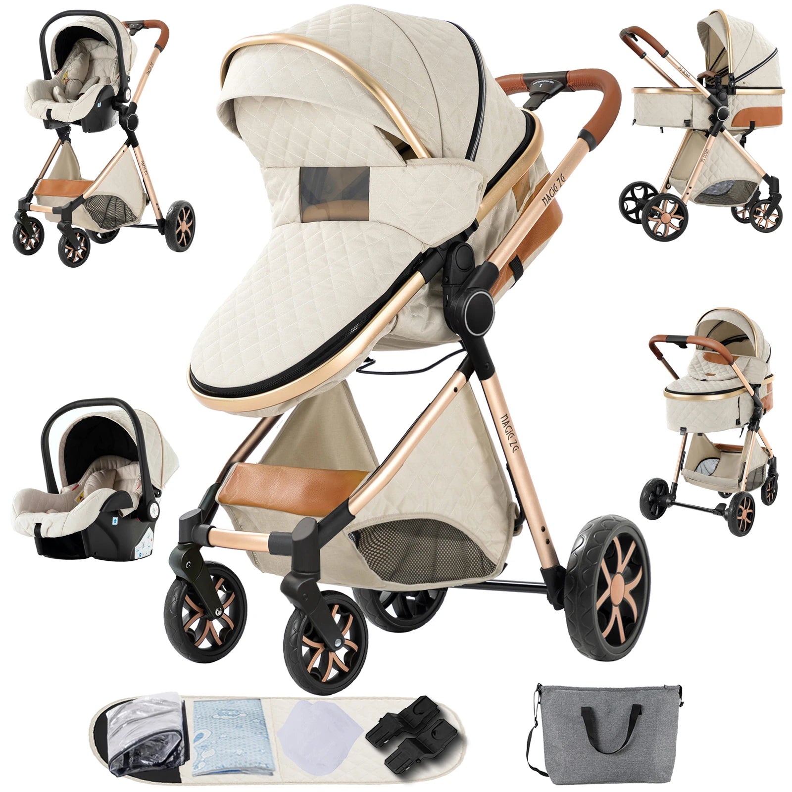 Baby Cars Stroller 3 in 1 Baby Stroller Baby Carriage lightweight baby strollers for baby travel system Baby car seat newborns