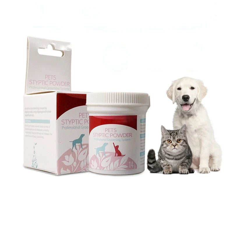 Pets Styptic Powder Safe For Dogs Cats Blood Stopper Home Profession Aids Traumatic Hemostatic Powder Pets-Care Supplies