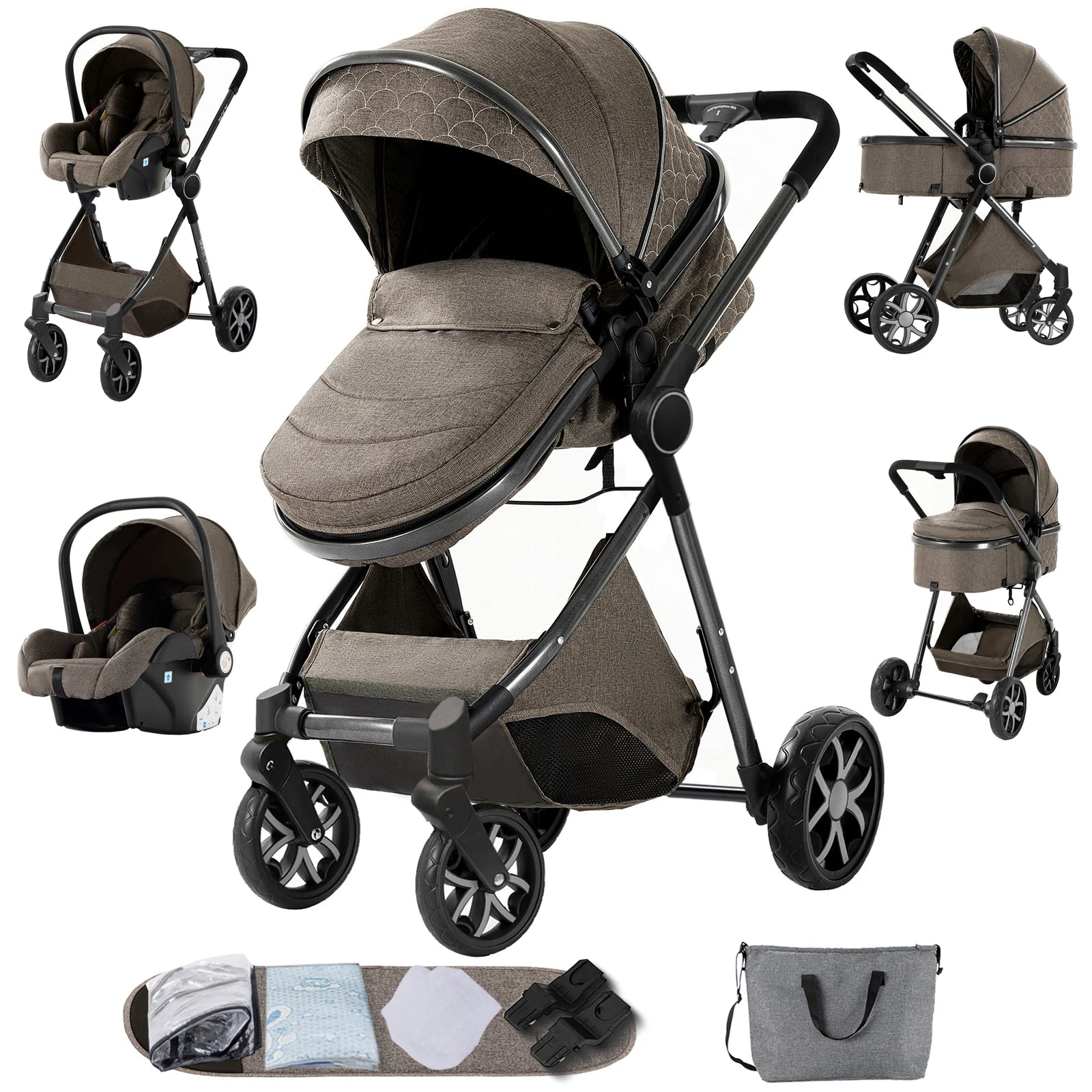 Baby Cars Stroller 3 in 1 Baby Stroller Baby Carriage lightweight baby strollers for baby travel system Baby car seat newborns