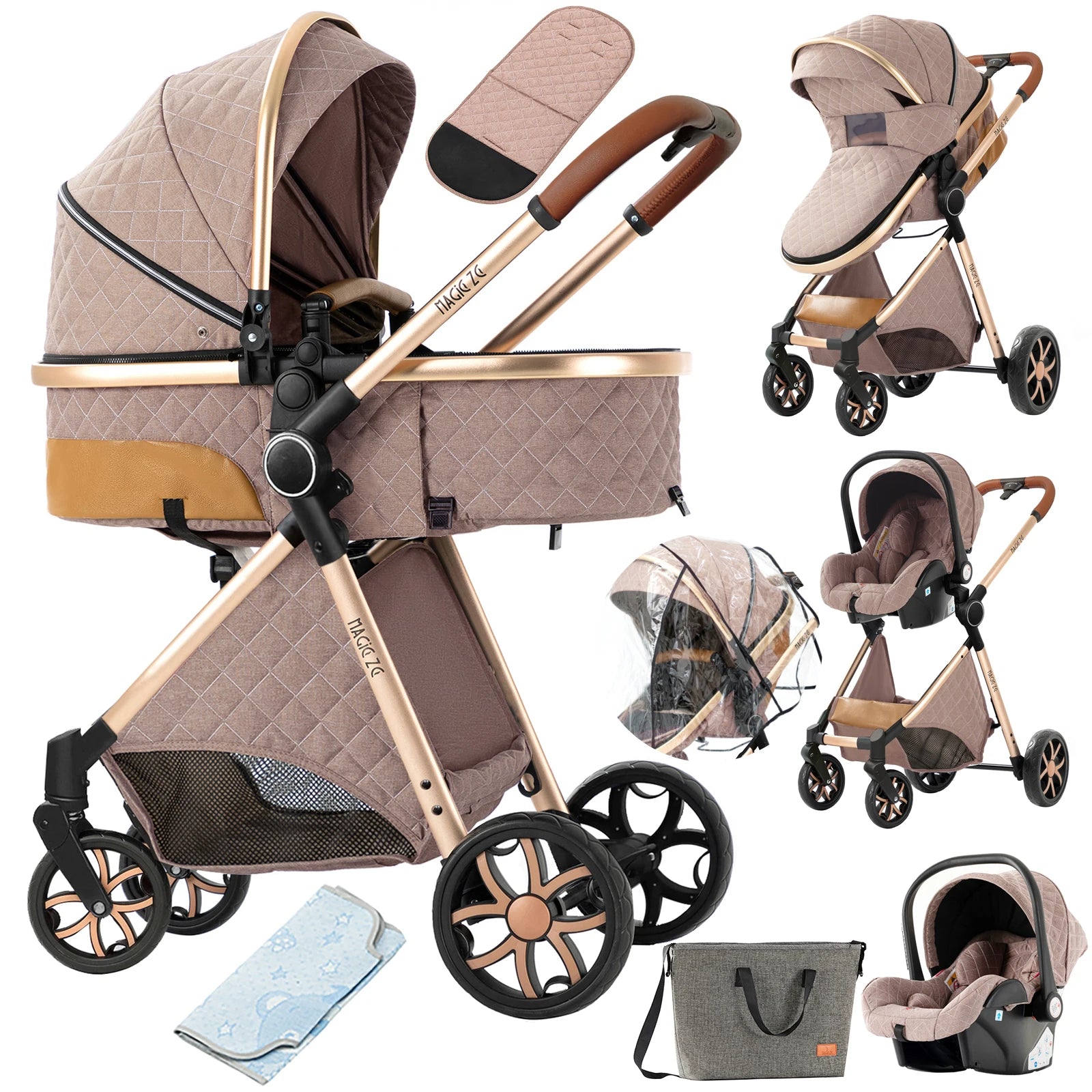 Baby Stroller 3 in1 Baby carriage baby accessories for baby cars baby stroller lightweight baby travel stroller compact stroller