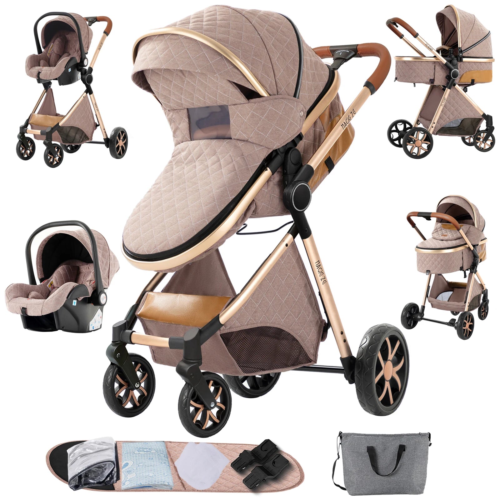 Baby Cars Stroller 3 in 1 Baby Stroller Baby Carriage lightweight baby strollers for baby travel system Baby car seat newborns