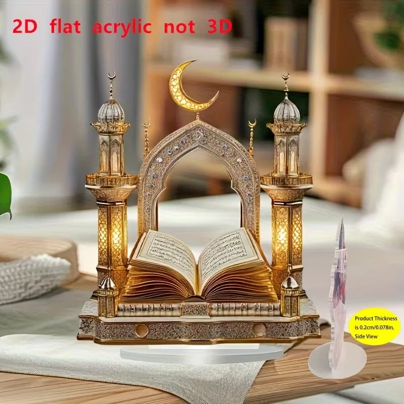 Quran ornaments are desktop decorations for Eid al Fitr, suitable for home and kitchen decoration as pre Eid gifts