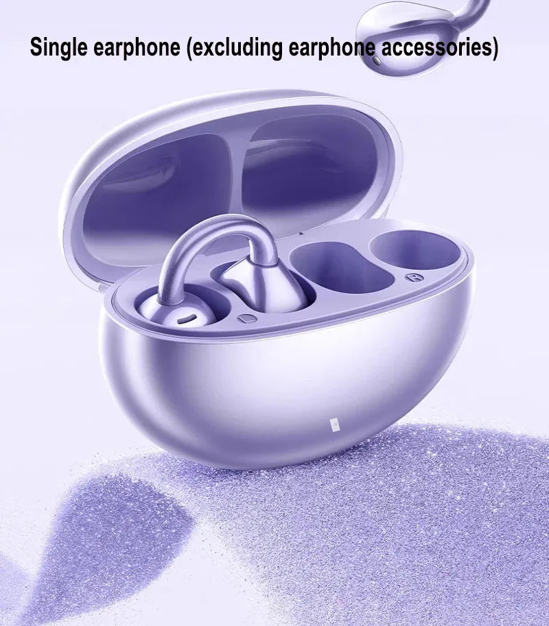 Wireless Bluetooth Earbuds Earrings Set Butterfly Knot Snow Earbuds Accessories Waterproof Noise Cancelling Earclip Earbuds