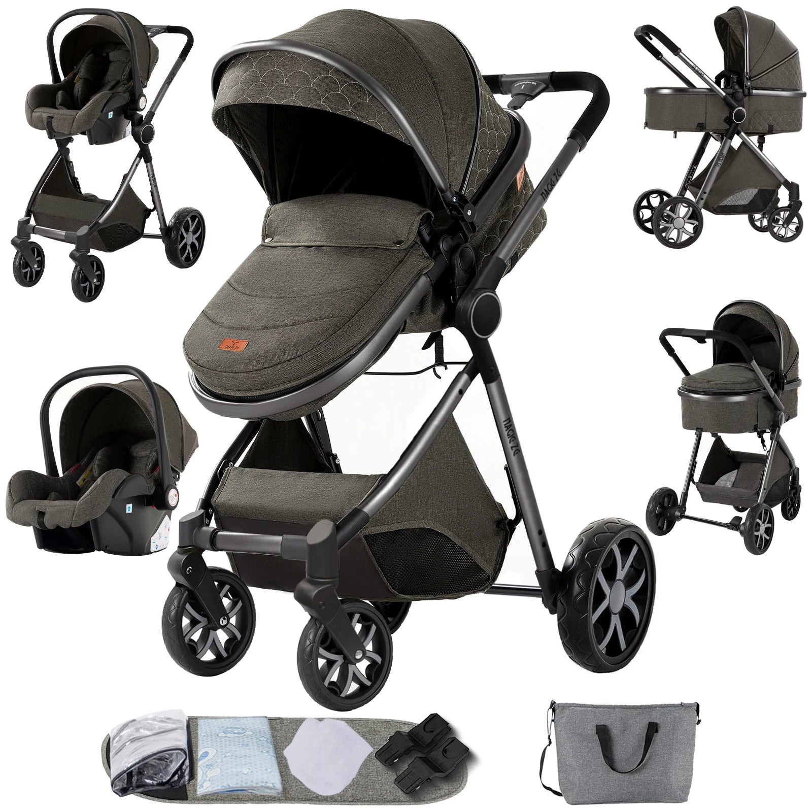 Baby Cars Stroller 3 in 1 Baby Stroller Baby Carriage lightweight baby strollers for baby travel system Baby car seat newborns