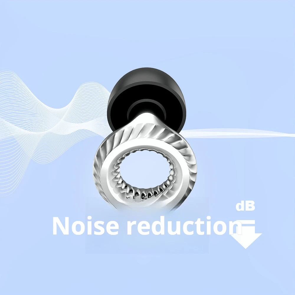 Silent Noise Cancelling Earbuds for Sleep Noise Cancelling Silicone Earbuds for Swimming, Motorcycles Noise Filtering Earbuds