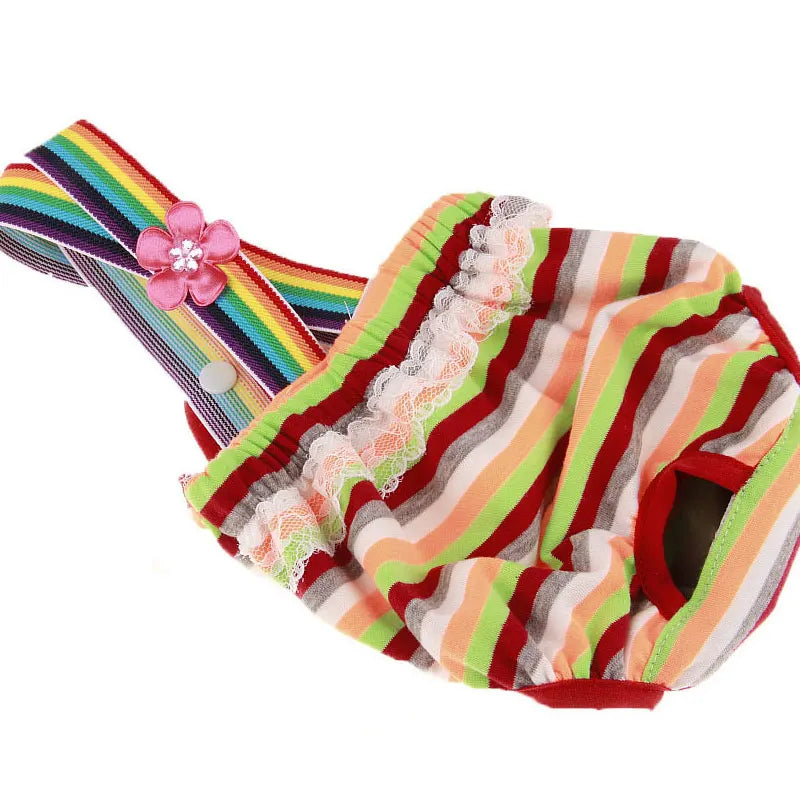 Pets Dog Diaper Washable Female Dog Shorts Panties Menstruation Underwear Briefs Physiological Pant Sanitary for Pets Supplies