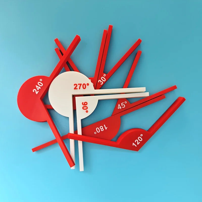 Math Teaching Aids, Angle Measurement Tools Geometric Angle Display Instruments Educational Learning Tools for Angle Recognition