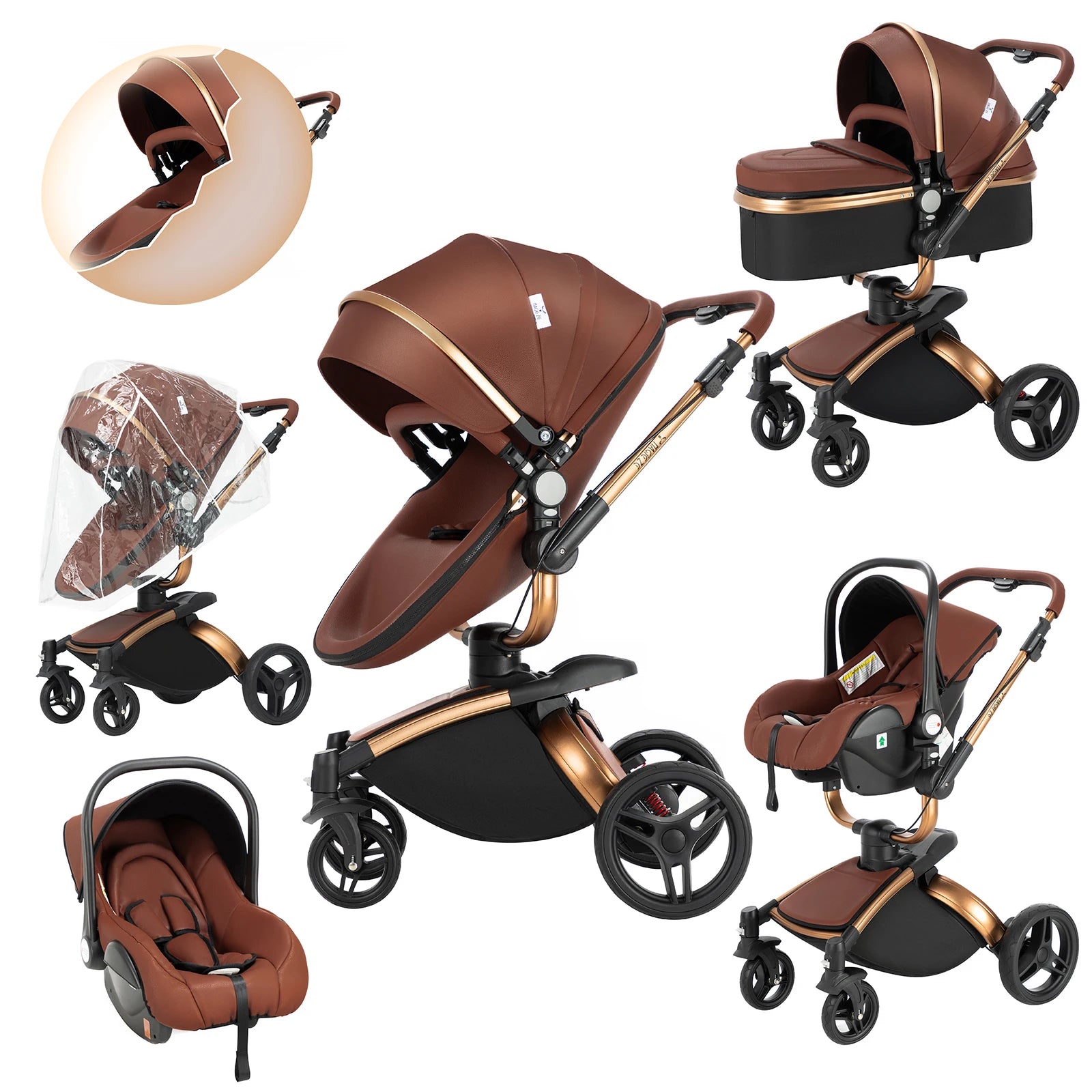 Baby Stroller 3 In 1 Baby Stroller Strollers For Babies Baby Car Baby Walker Baby 0-3 Years Newborn Baby Baby Carriages Four Wheel Strollers Multifunction Strollers Baby Articles Things For Babies Car Seat For Baby Portable L