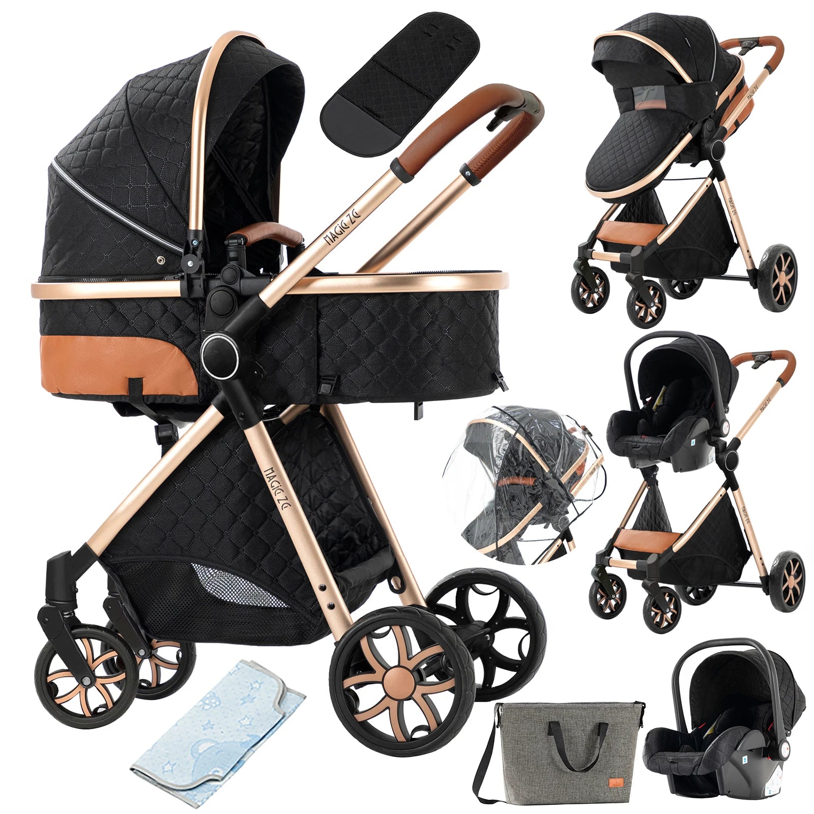 Baby Stroller 3 in1 Baby carriage baby accessories for baby cars baby stroller lightweight baby travel stroller compact stroller