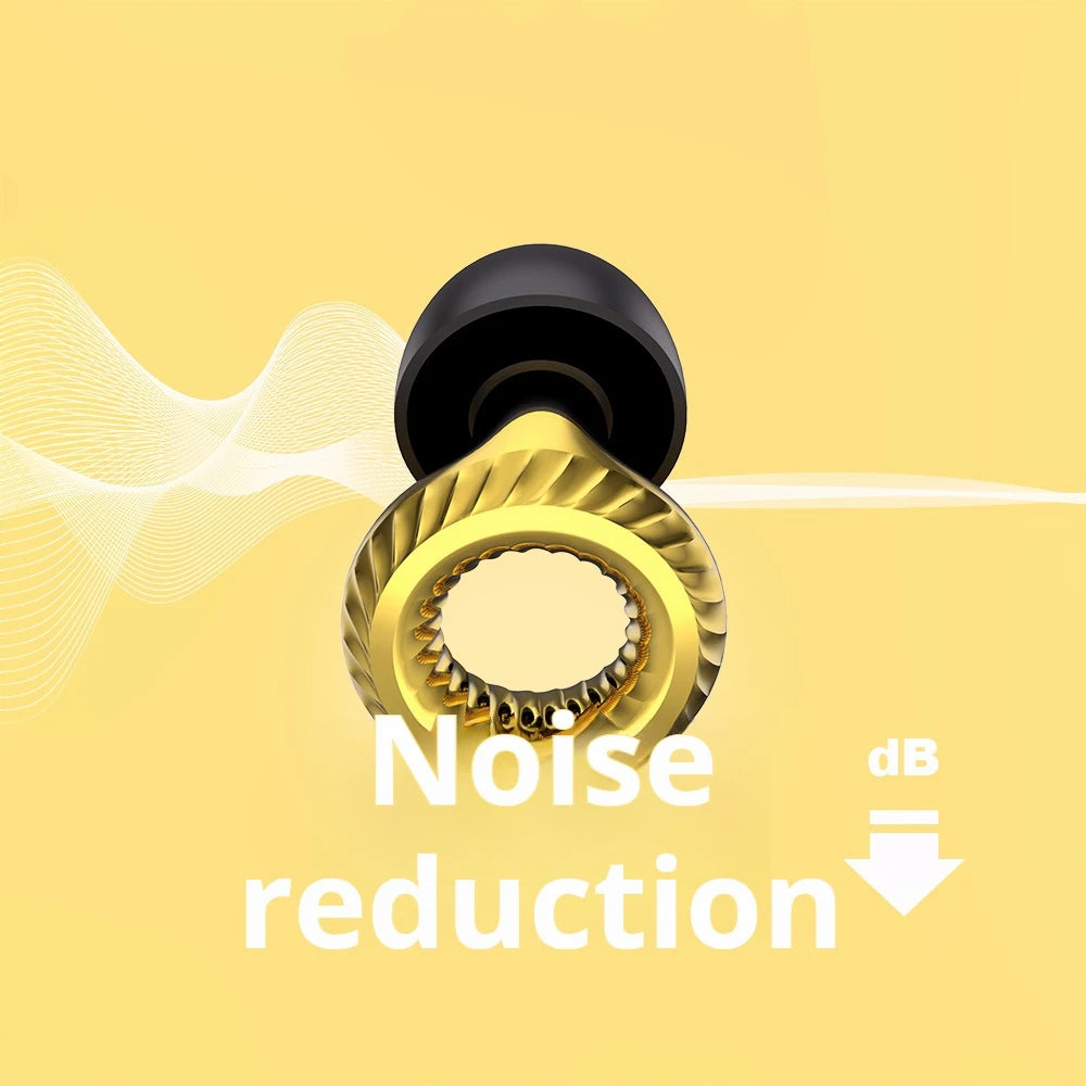 Silent Noise Cancelling Earbuds for Sleep Noise Cancelling Silicone Earbuds for Swimming, Motorcycles Noise Filtering Earbuds